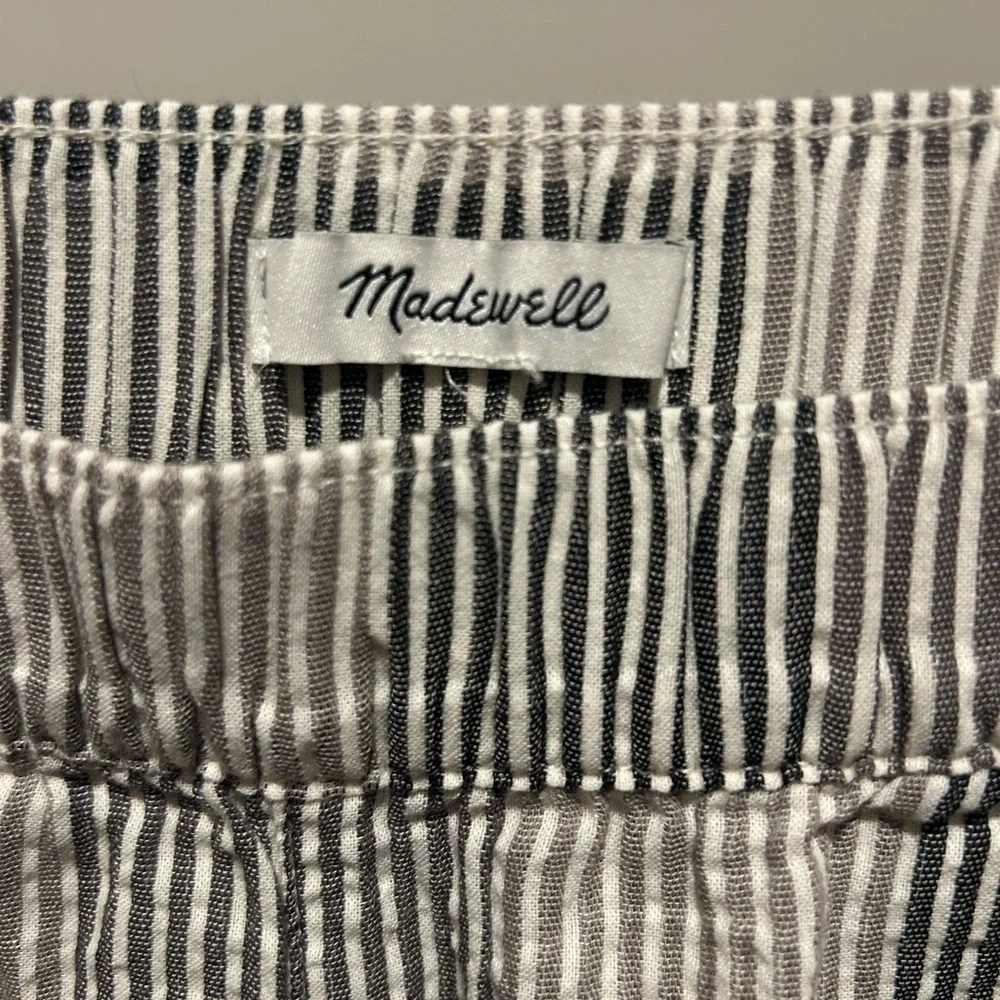 Madewell Black and White Striped Shorts - Picture 3 of 4